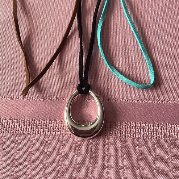 Premier Design Silver Leather Necklace(A14) - Picture 2 of 4